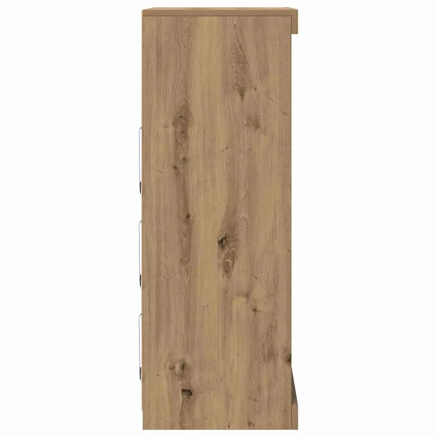 Buffet LED Chêne artisanal 60,5 x 37 x 100 cm Bois d'ingénierie - 7