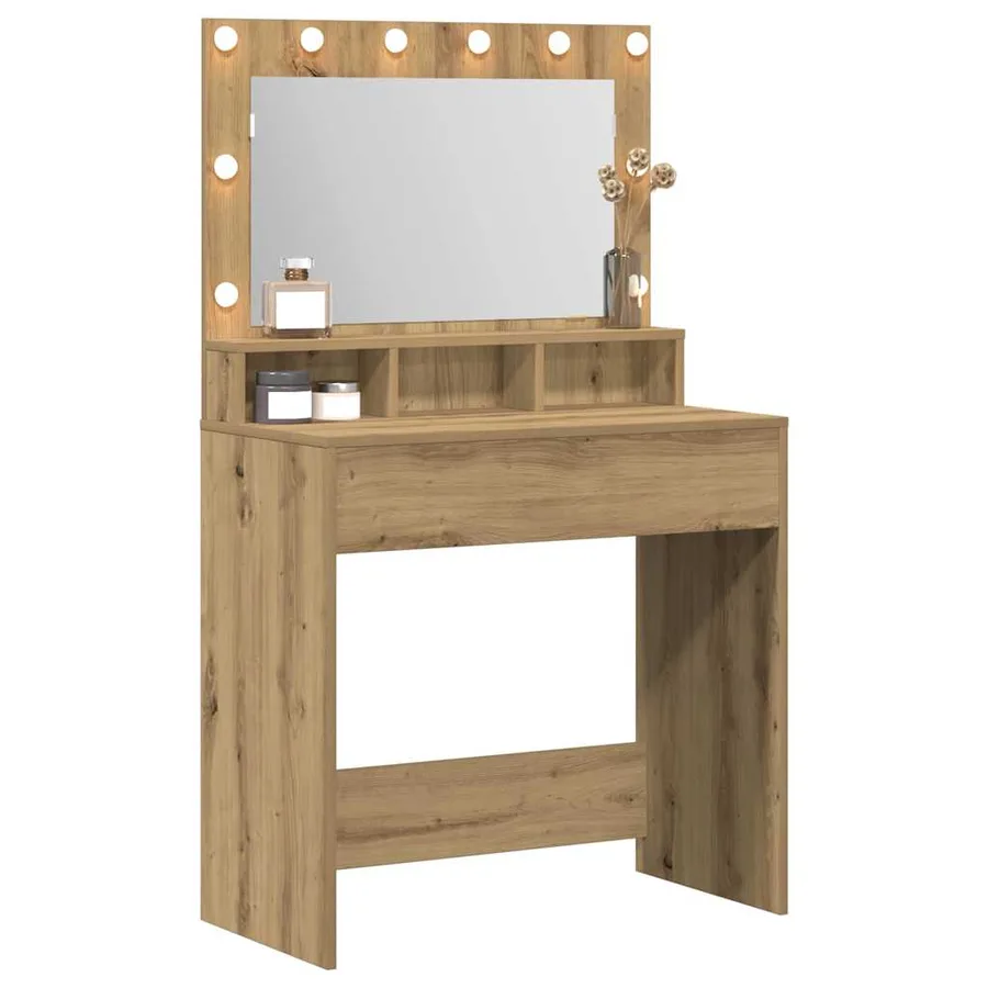 Table de Toilette Chêne artisanal 75,5 x 41 x 135 cm - 3