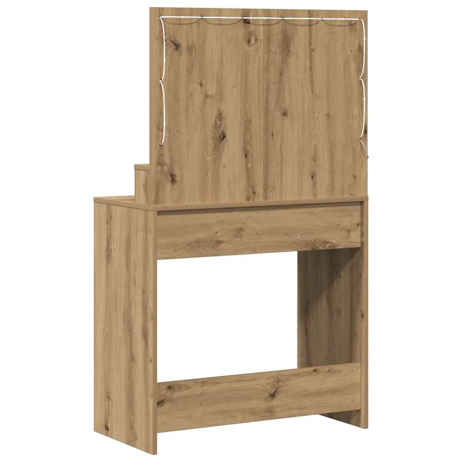 Table de Toilette Chêne artisanal 75,5 x 41 x 135 cm - 6