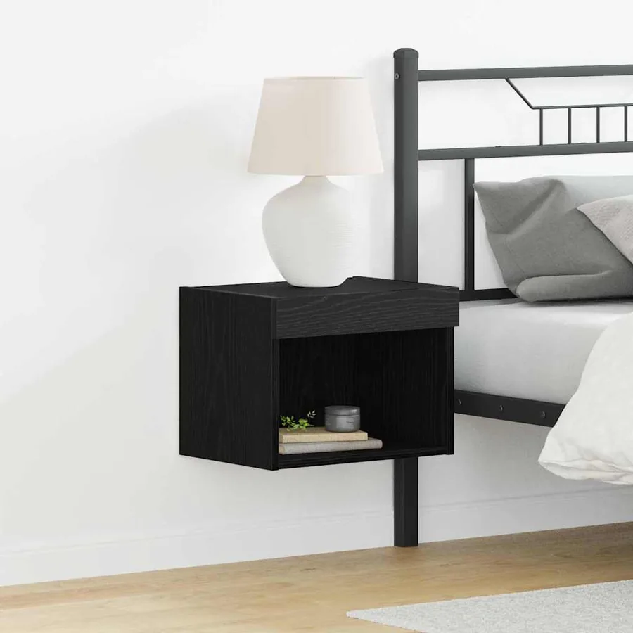 Ensemble meuble TV avec LED 2 pcs Chêne noir 40 x 30 x 30 cm