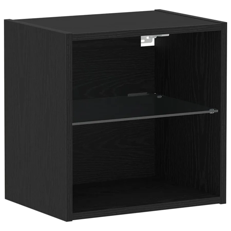 Ensemble meuble TV avec LED 2 pcs Chêne noir 40 x 30 x 30 cm - 7