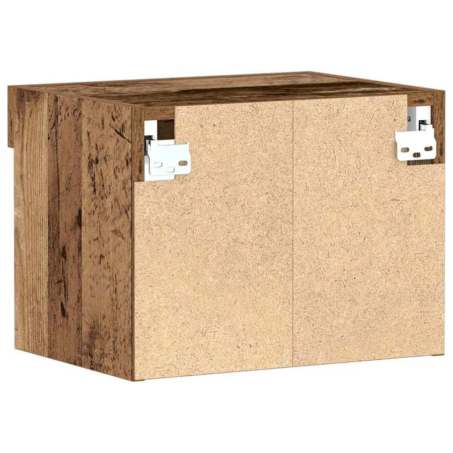 Ensemble meuble TV avec LED 2 pcs Bois ancien 40 x 30 x 30 cm - 10
