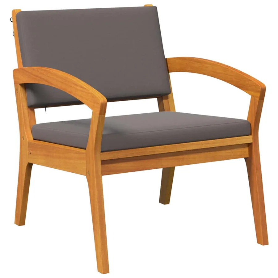 Ensemble bistrot avec coussin 3 pcs Marron Polyester - 5