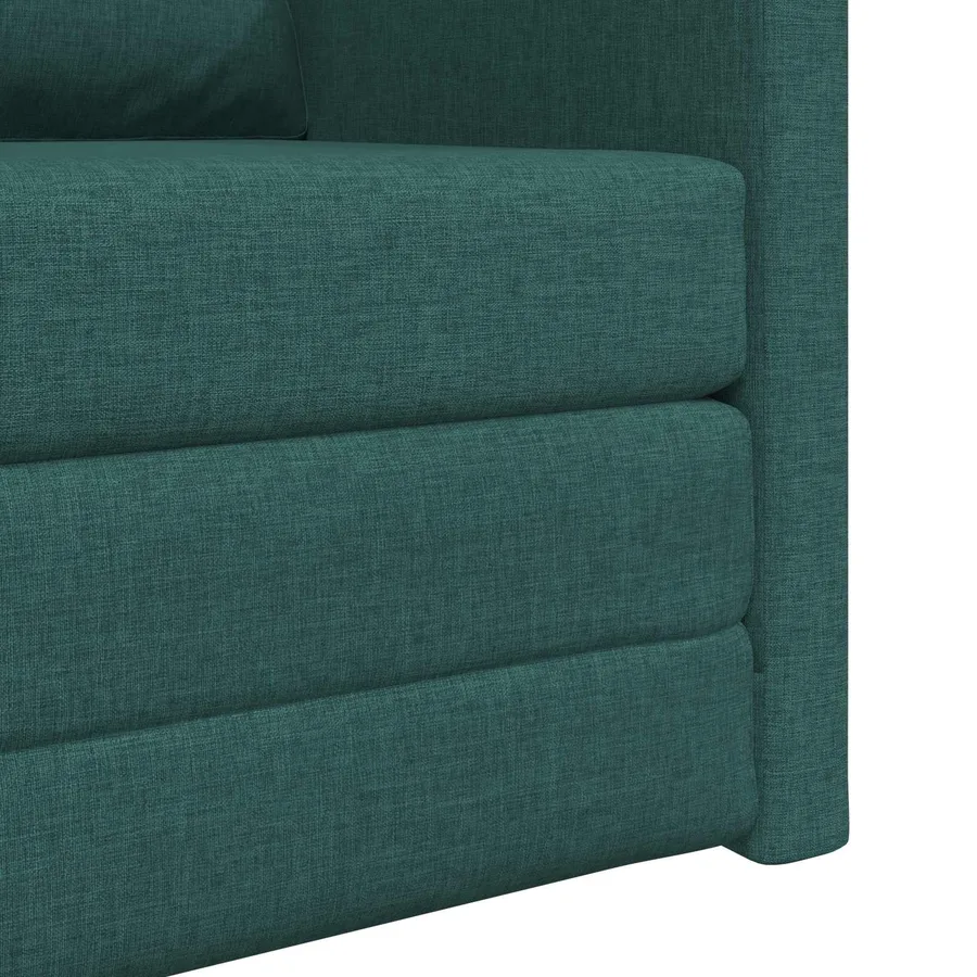 Canapé-Lit Vert foncé 74 x 77 x 81 cm tissu - 9