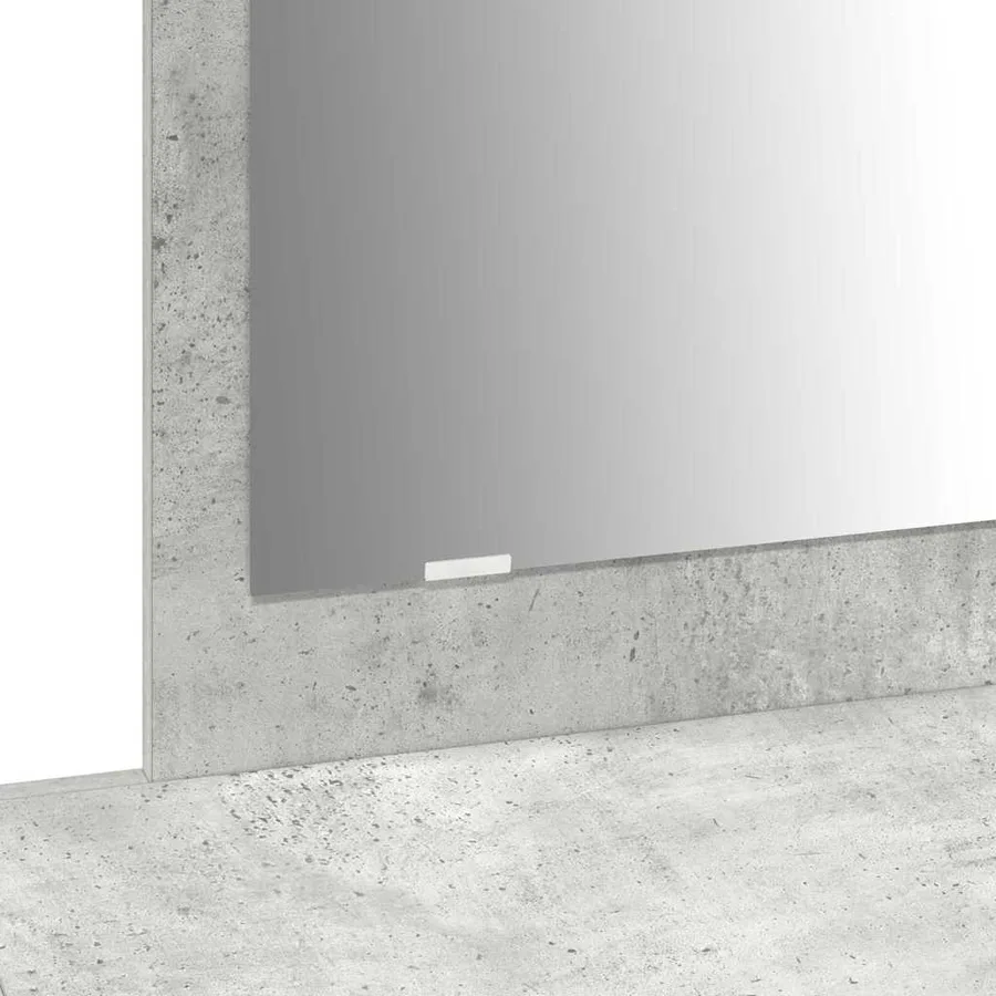 Table de Toilette Gris 100 x 40 x 70 cm Bois d'ingénierie - 10
