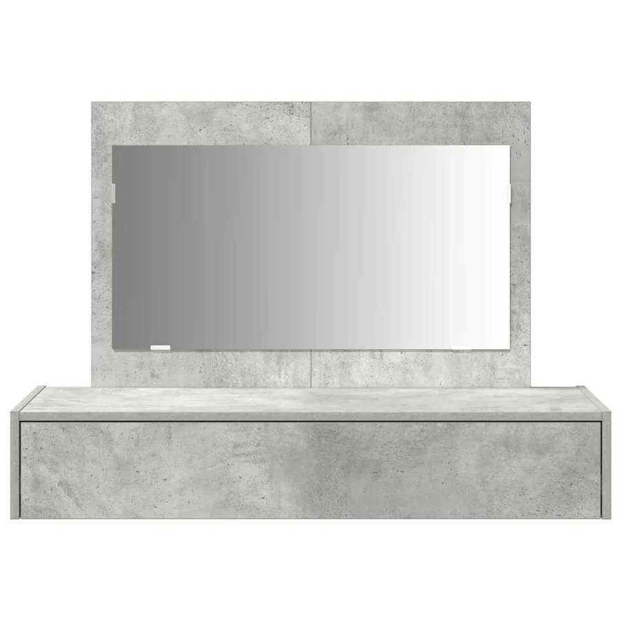 Table de Toilette Gris 100 x 40 x 70 cm Bois d'ingénierie - 6