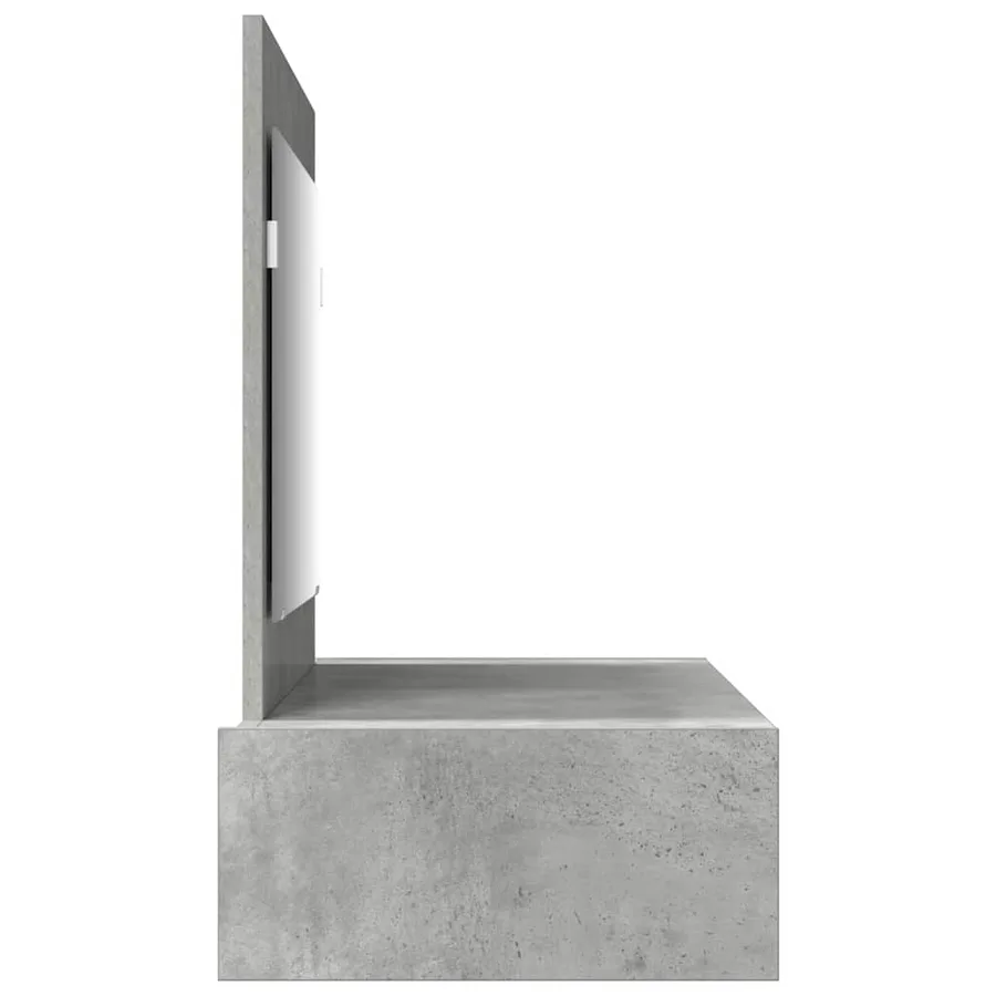 Table de Toilette Gris 100 x 40 x 70 cm Bois d'ingénierie - 7