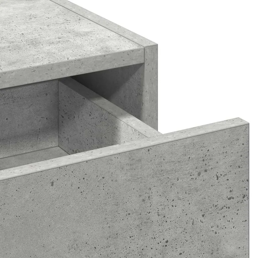 Table de Toilette Gris 100 x 40 x 70 cm Bois d'ingénierie - 9