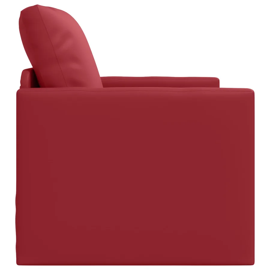 Canapé-Lit 60cm Bordeaux Simili cuir - 6