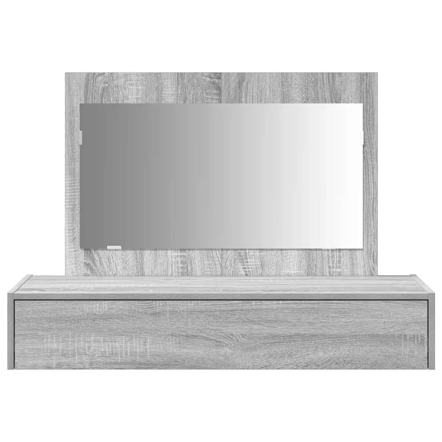 Table de Toilette Gris 100 x 40 x 70 cm Bois d'ingénierie - 6