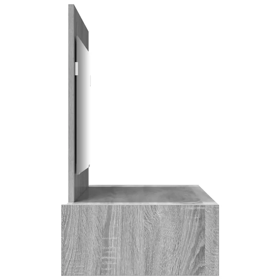 Table de Toilette Gris 100 x 40 x 70 cm Bois d'ingénierie - 7