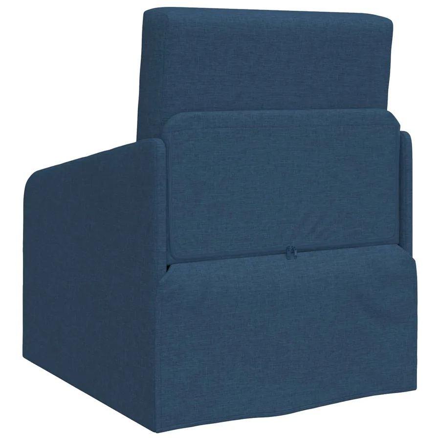 Canapé-Lit Bleu 65 x 80 x 83 cm tissu - 7