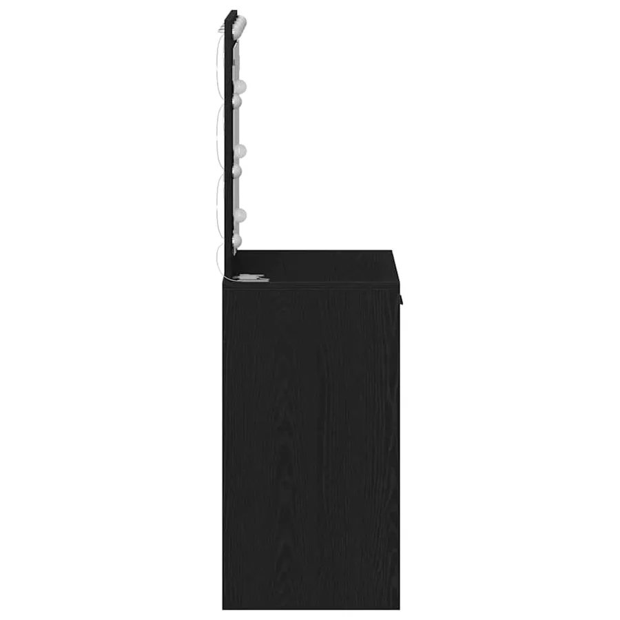 Table de Toilette Chêne noir 50 x 41 x 135 cm Bois d'ingénierie - 6
