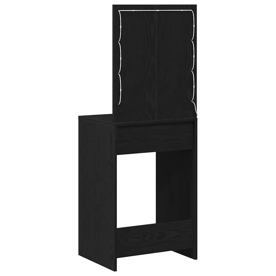 Table de Toilette Chêne noir 50 x 41 x 135 cm Bois d'ingénierie - 7