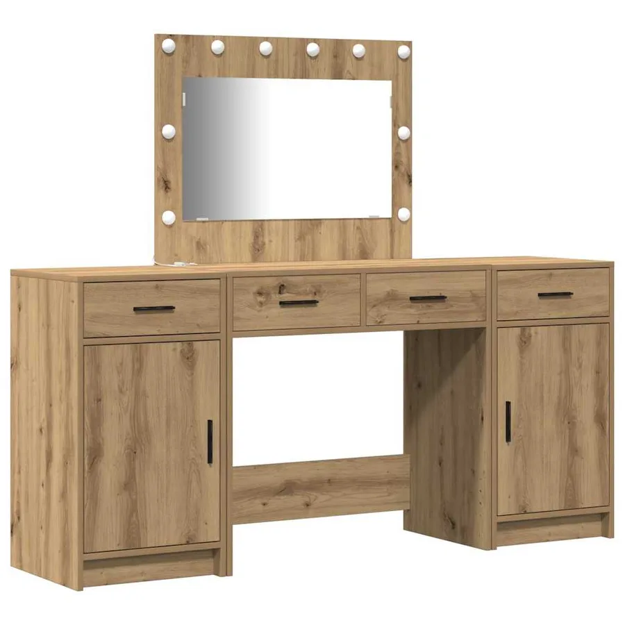 Table de Toilette 3 pcs Marron 78,5 x 41 x 135 cm - 2