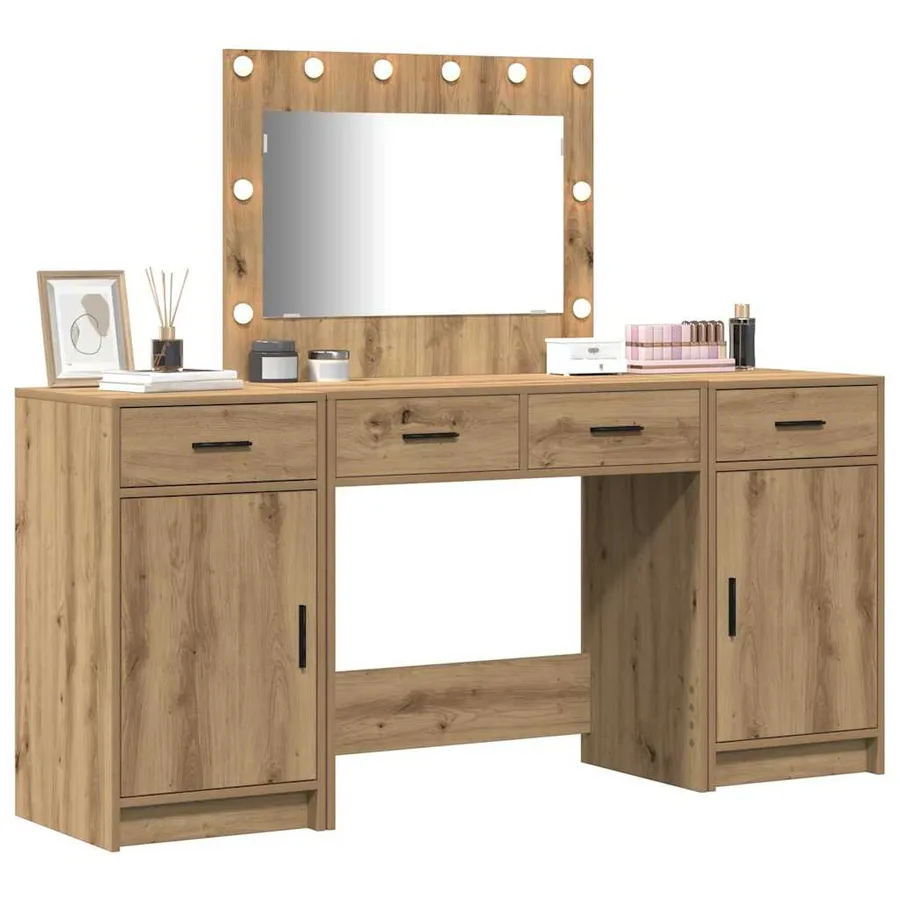 Table de Toilette 3 pcs Marron 78,5 x 41 x 135 cm - 3