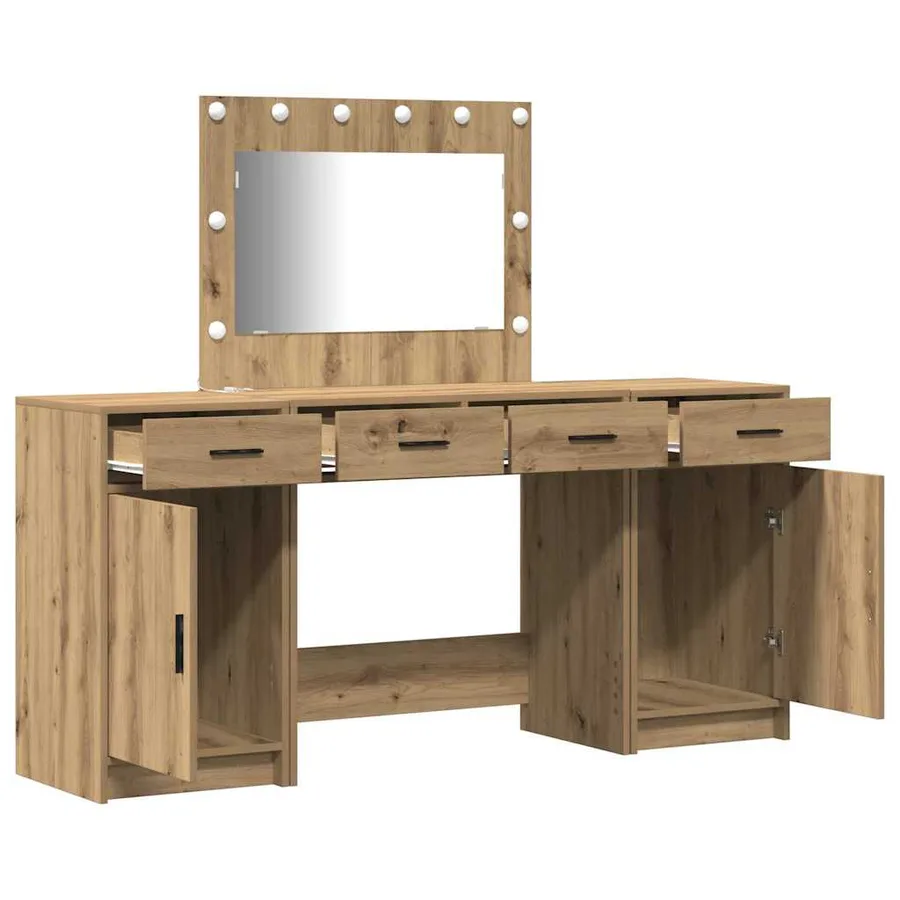 Table de Toilette 3 pcs Marron 78,5 x 41 x 135 cm - 6