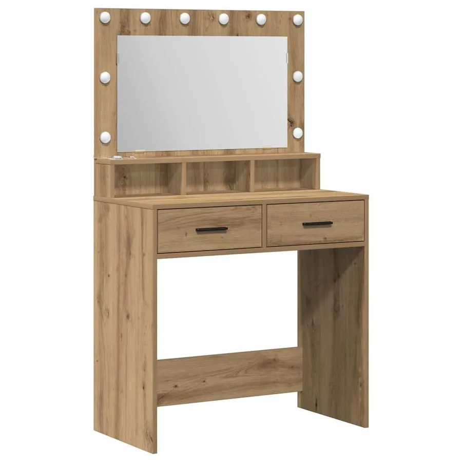 Table de Toilette Chêne artisanal 79 x 41 x 135 cm - 2