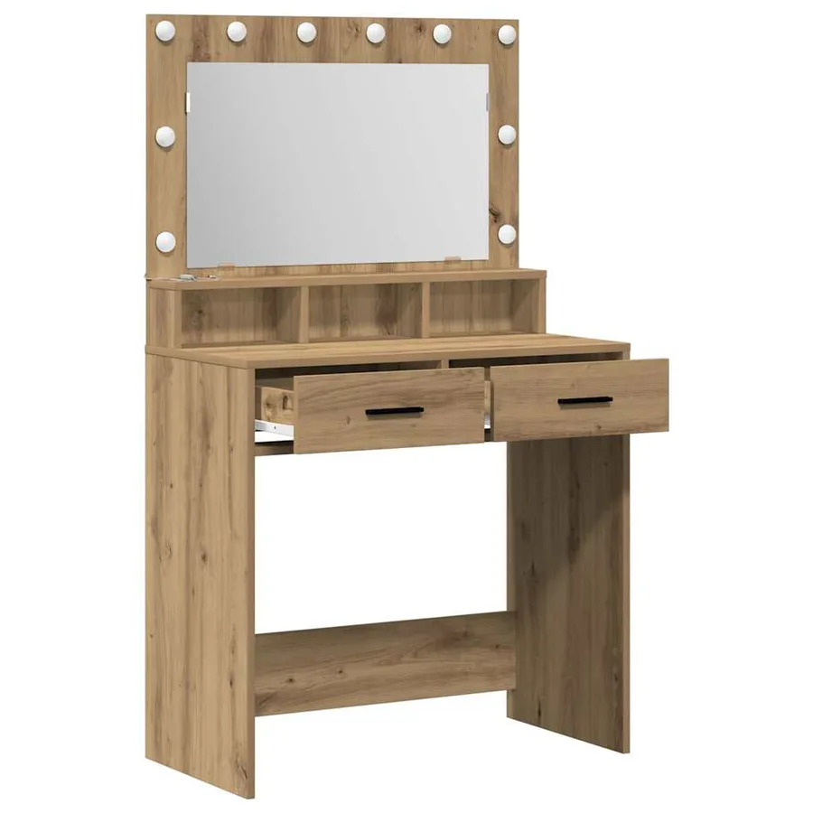 Table de Toilette Chêne artisanal 79 x 41 x 135 cm - 4