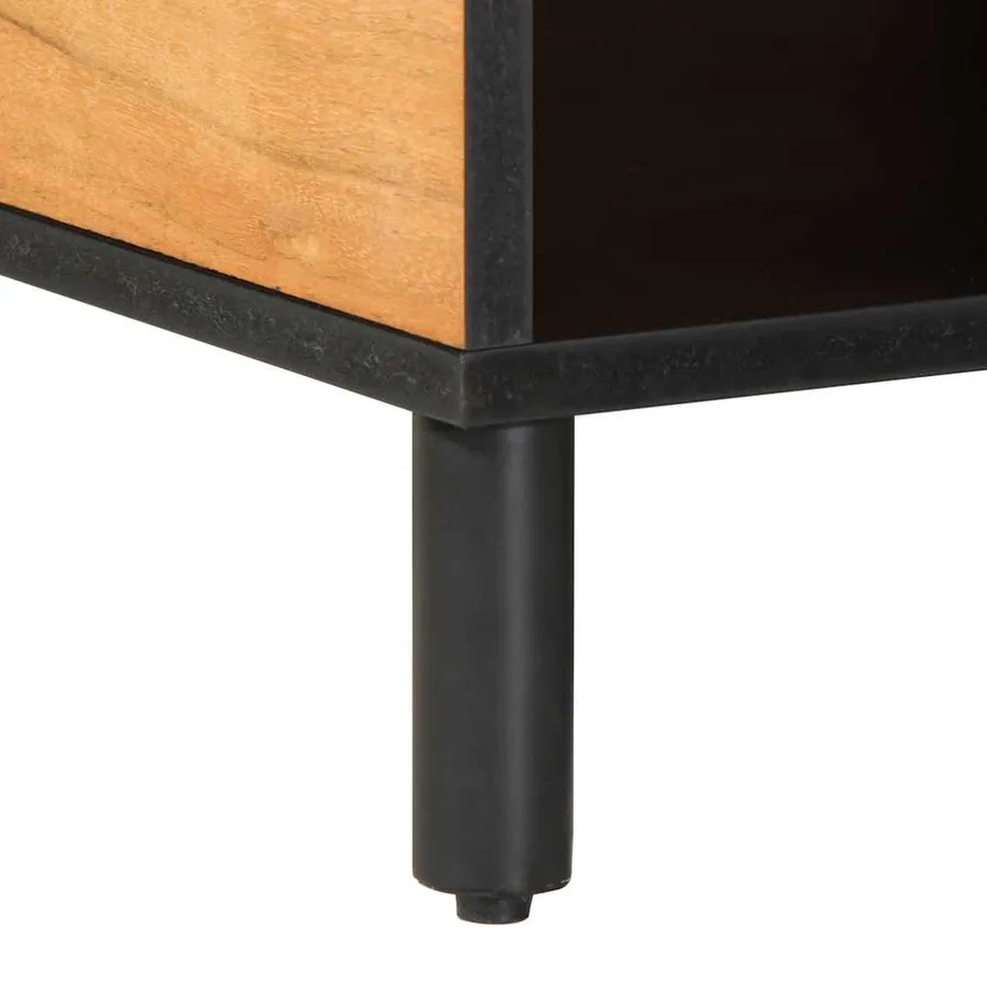 Table basse 80x50x40 cm en bois massif d'acacia - 10