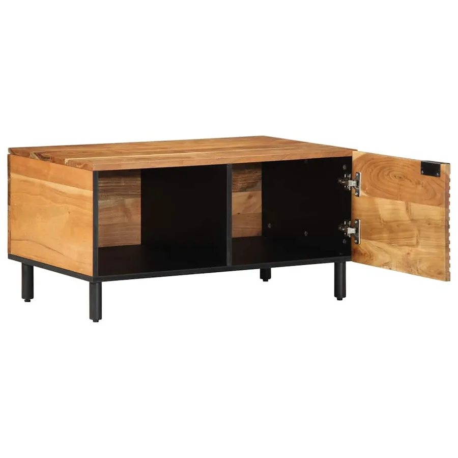 Table basse 80x50x40 cm en bois massif d'acacia - 2