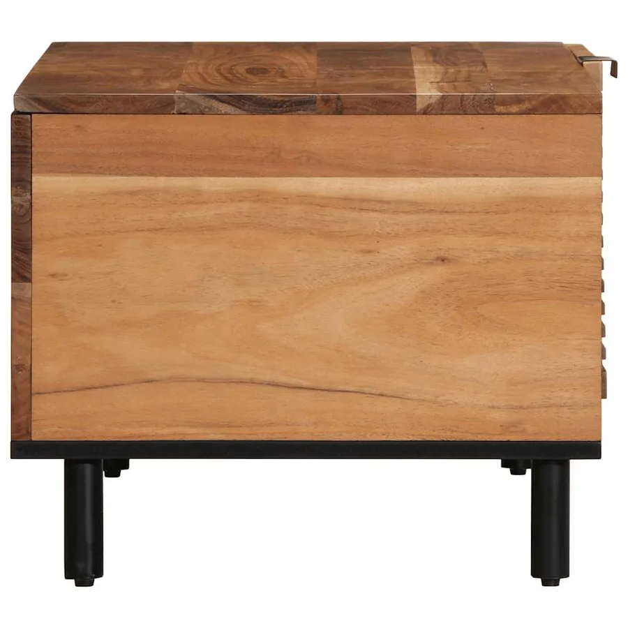 Table basse 80x50x40 cm en bois massif d'acacia - 4