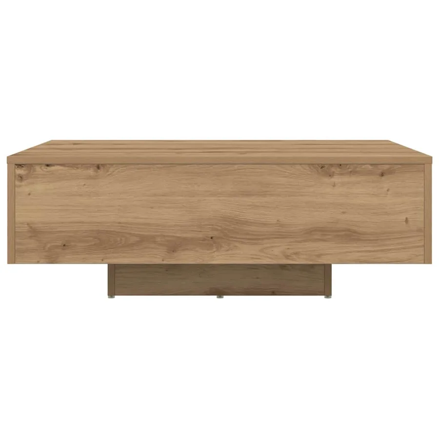Table basse Chêne artisanal 85 x 55 x 31 cm Bois d'ingénierie - 6