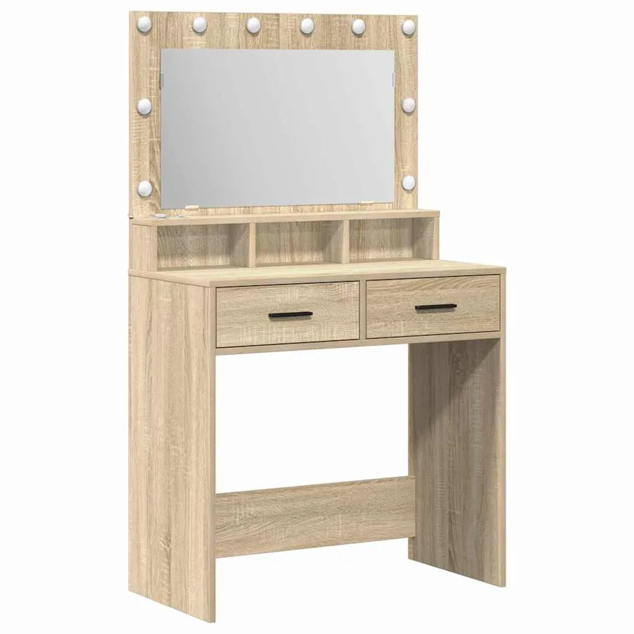 Table de Toilette avec tiroir Chêne Sonoma 79 x 41 x 135 cm - 2