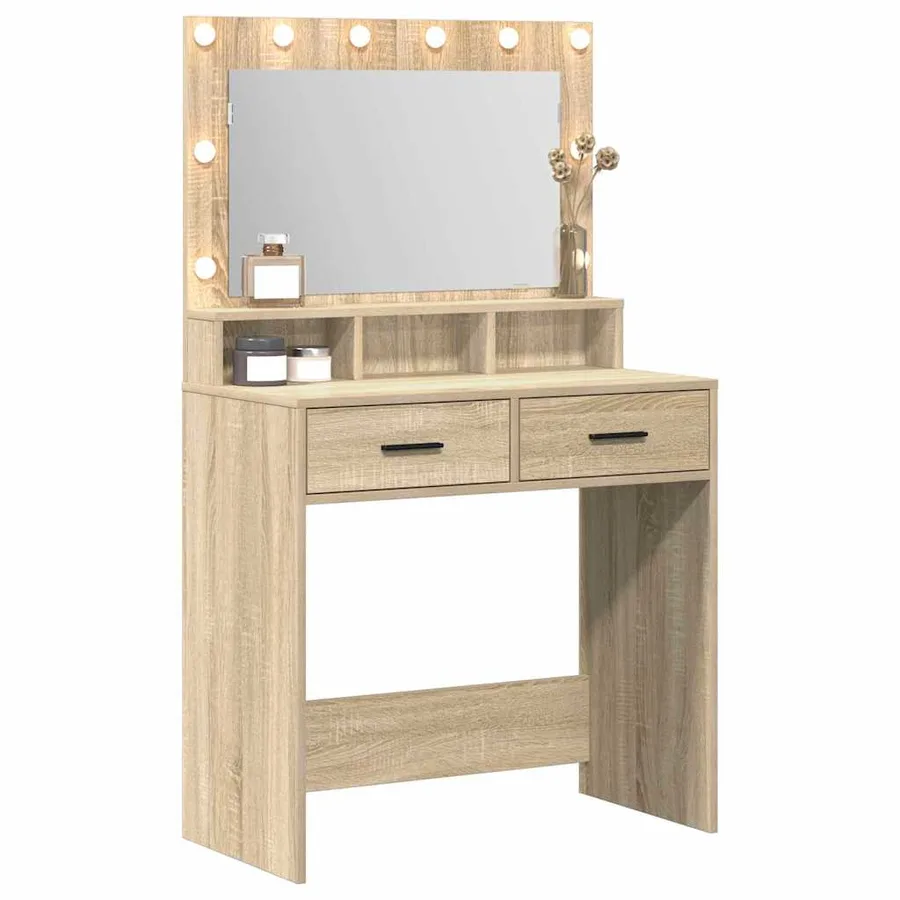 Table de Toilette avec tiroir Chêne Sonoma 79 x 41 x 135 cm - 3