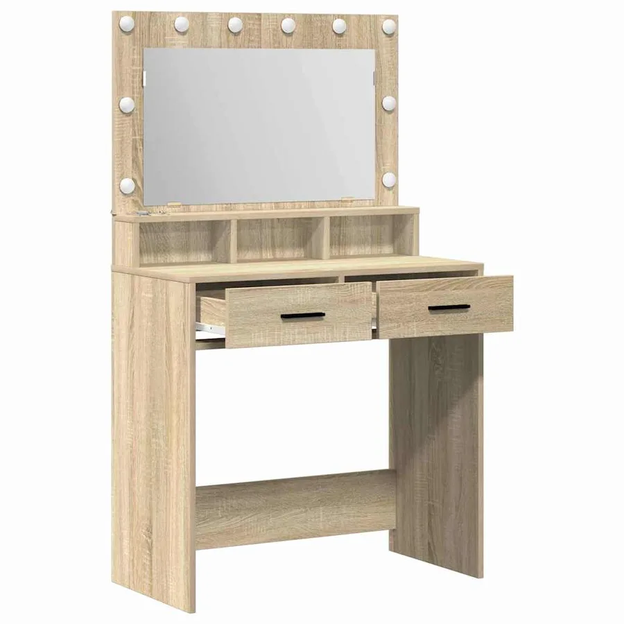 Table de Toilette avec tiroir Chêne Sonoma 79 x 41 x 135 cm - 4
