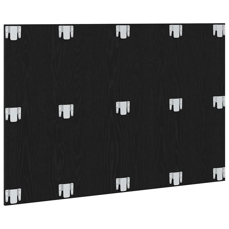 Tête de lit Montage mural Chêne noir Bois d'ingénierie - 6
