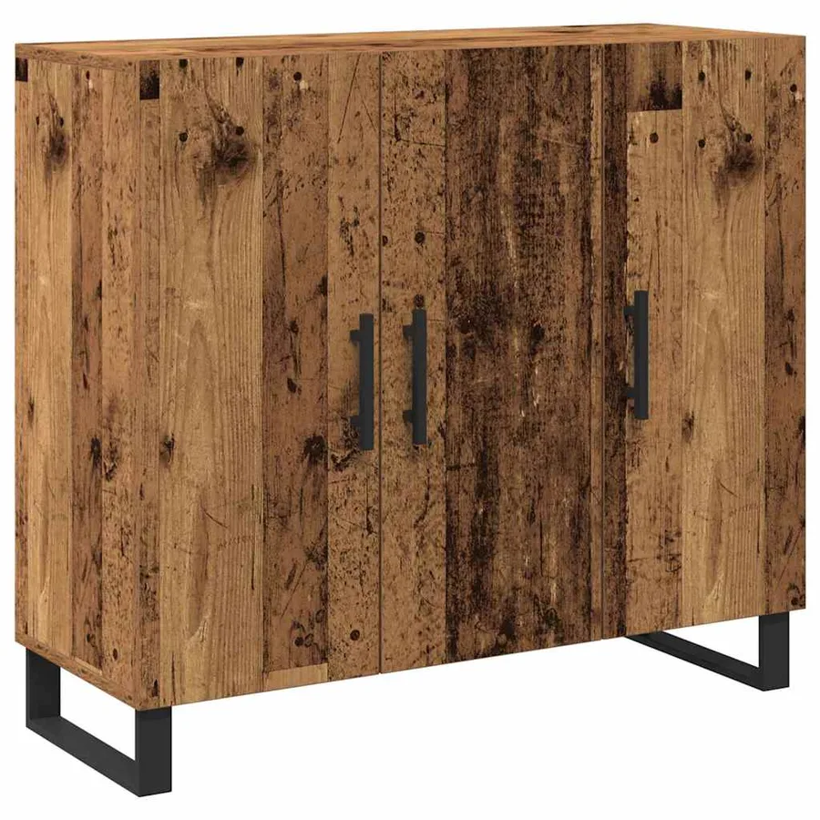 Buffet Bois ancien 90 x 34 x 80 cm Bois d'ingénierie - 2