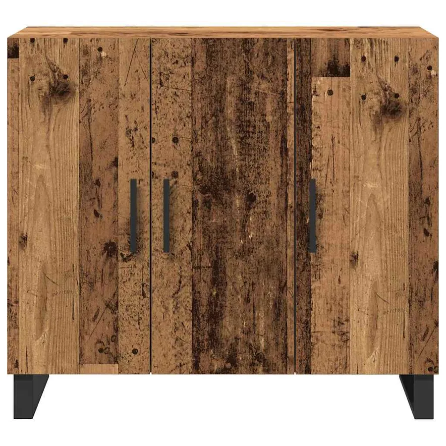 Buffet Bois ancien 90 x 34 x 80 cm Bois d'ingénierie - 6