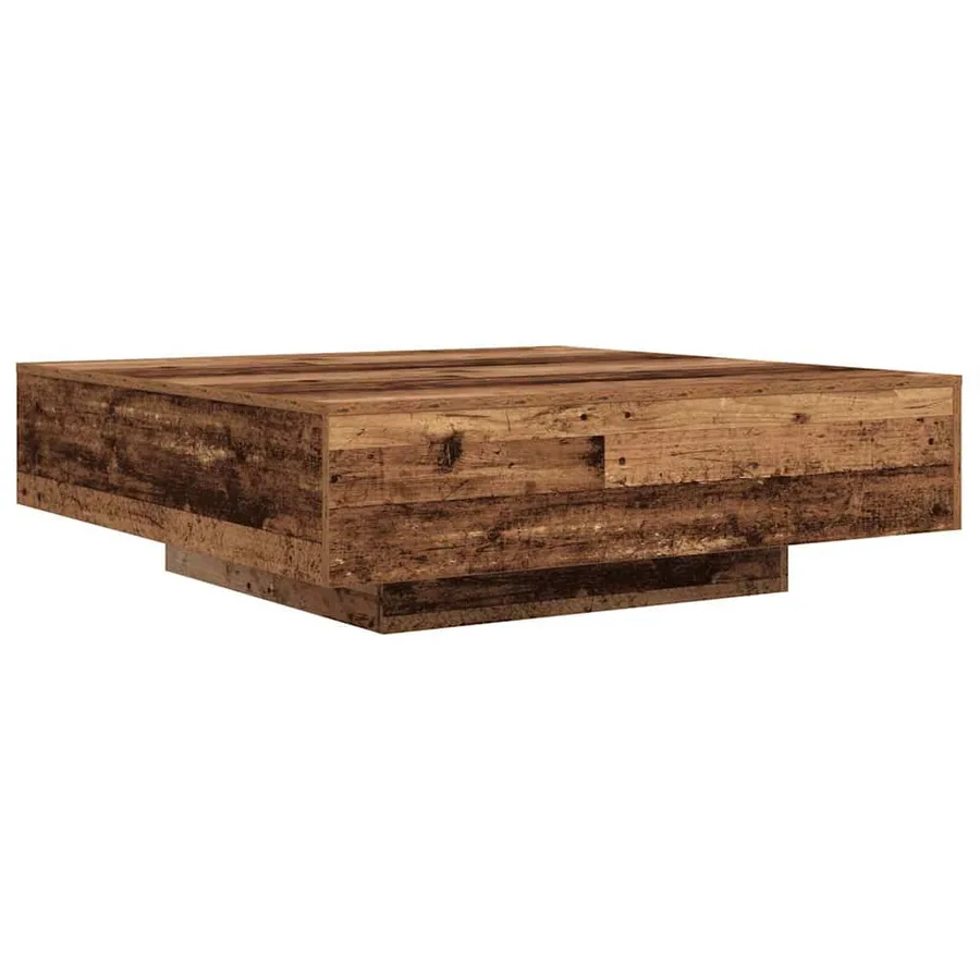 Table basse Bois ancien 100 x 100 x 31 cm Bois d'ingénierie - 5