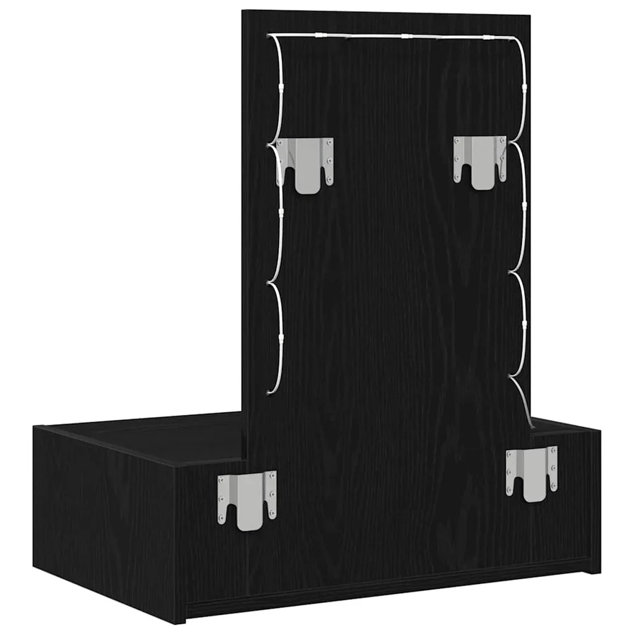 Table de Toilette Noir 60 x 40 x 70 cm Bois d'ingénierie - 7