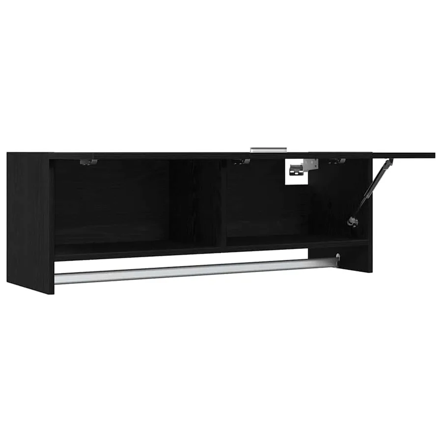 Armoire Chêne noir 100 x 32,5 x 35 cm Bois d'ingénierie - 6