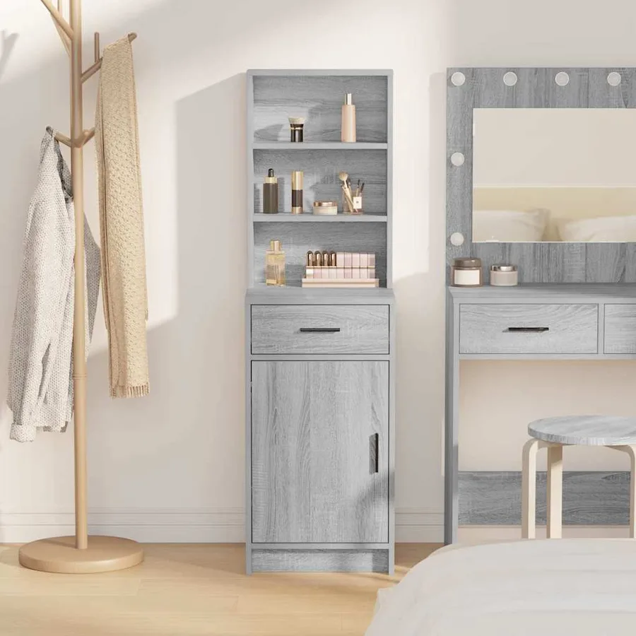 Haut Armoire Gris Sonoma 40 x 40,5 x 135 cm Bois d'ingénierie - 4