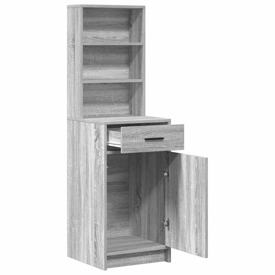 Haut Armoire Gris Sonoma 40 x 40,5 x 135 cm Bois d'ingénierie - 5