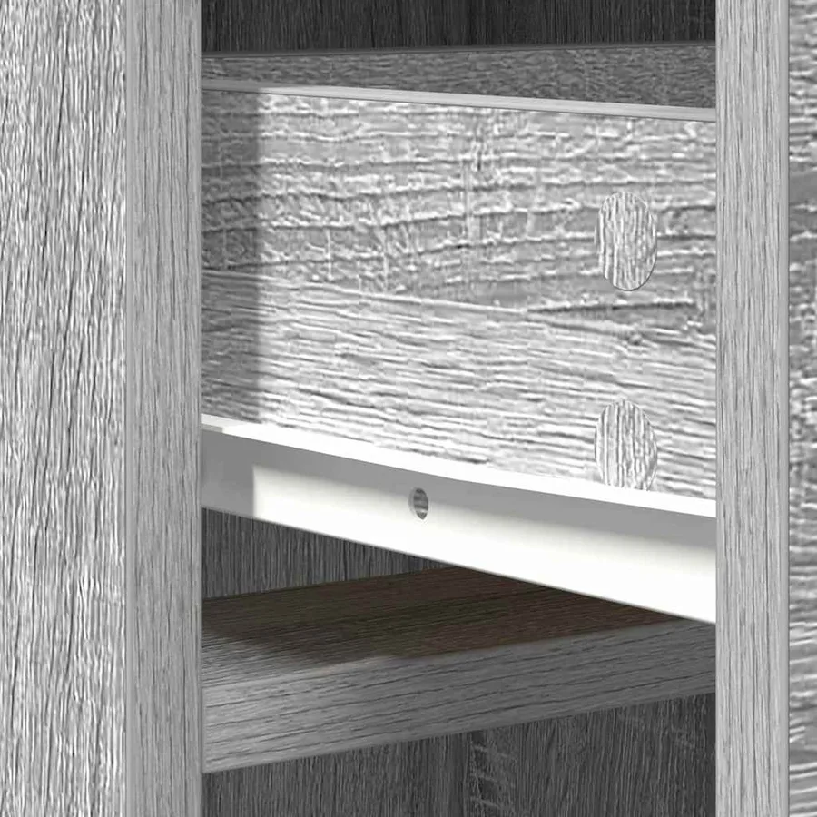 Haut Armoire Gris Sonoma 40 x 40,5 x 135 cm Bois d'ingénierie - 8