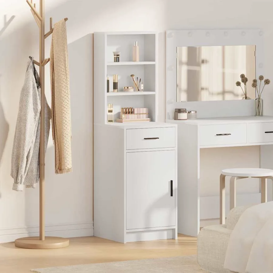 Haut Armoire Blanc 40 x 40,5 x 135 cm Bois d'ingénierie