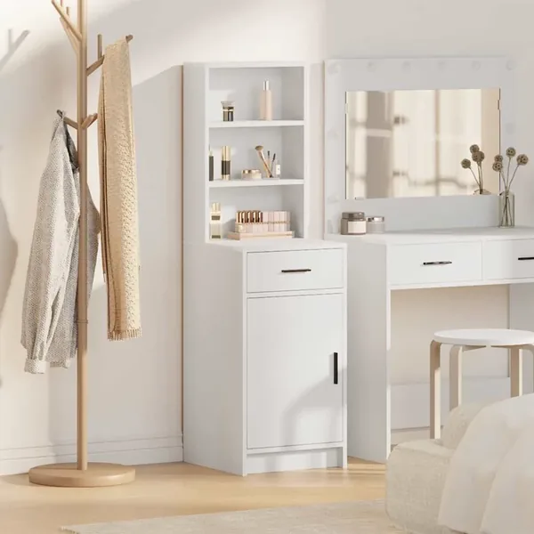 Haut Armoire Blanc 40 x 40,5 x 135 cm Bois d'ingénierie
