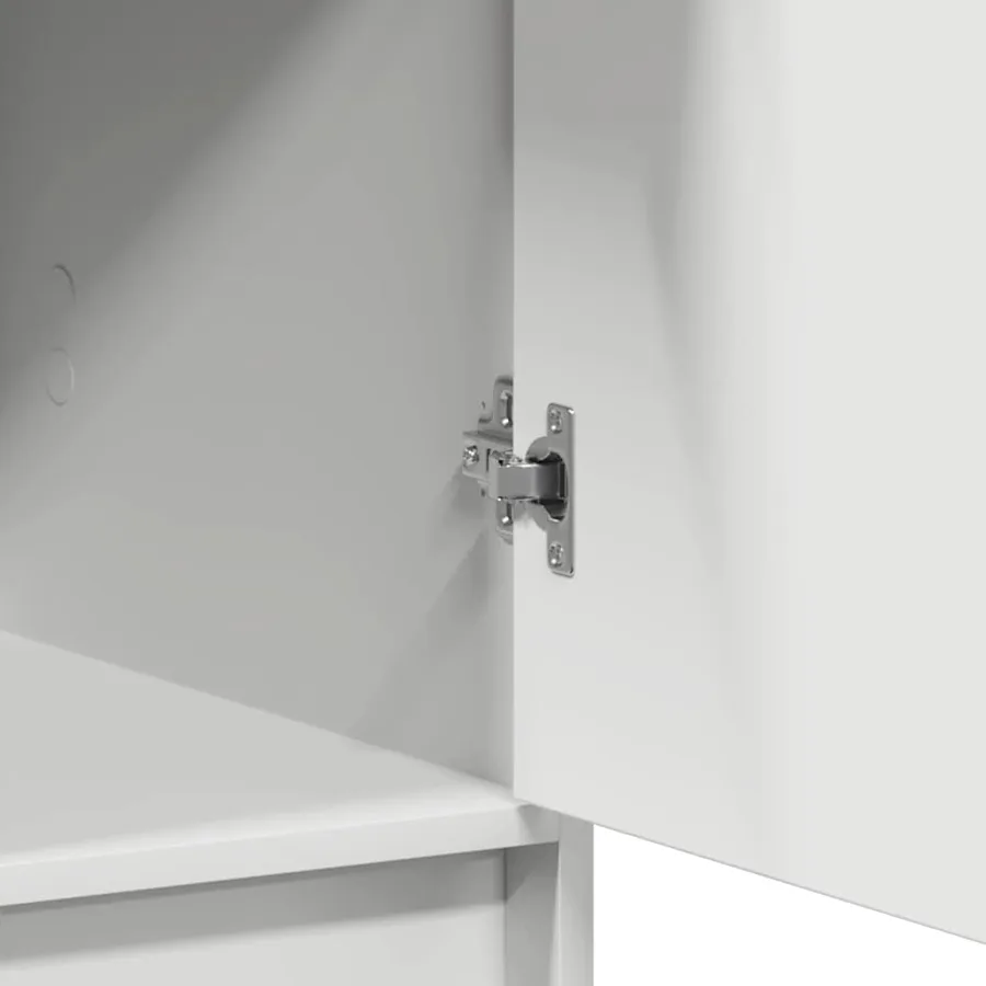 Haut Armoire Blanc 40 x 40,5 x 135 cm Bois d'ingénierie - 11