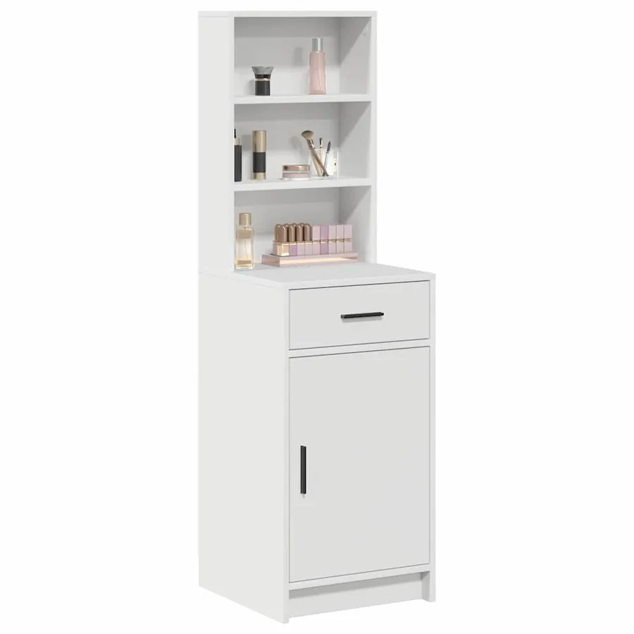 Haut Armoire Blanc 40 x 40,5 x 135 cm Bois d'ingénierie - 3