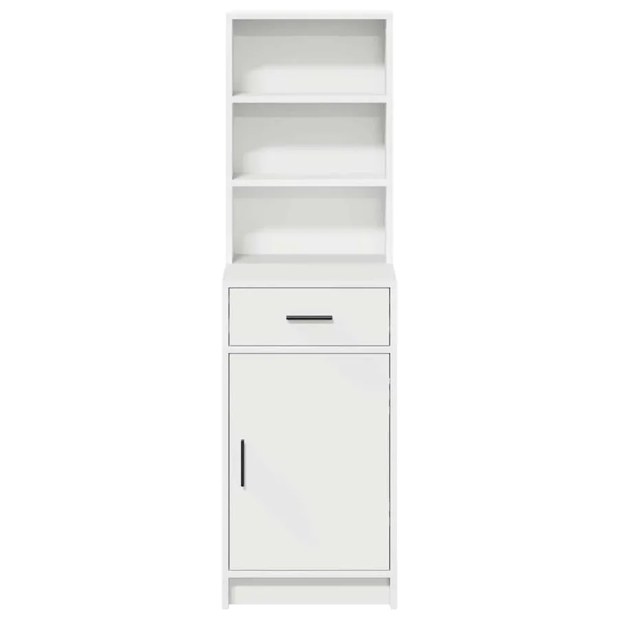Haut Armoire Blanc 40 x 40,5 x 135 cm Bois d'ingénierie - 6