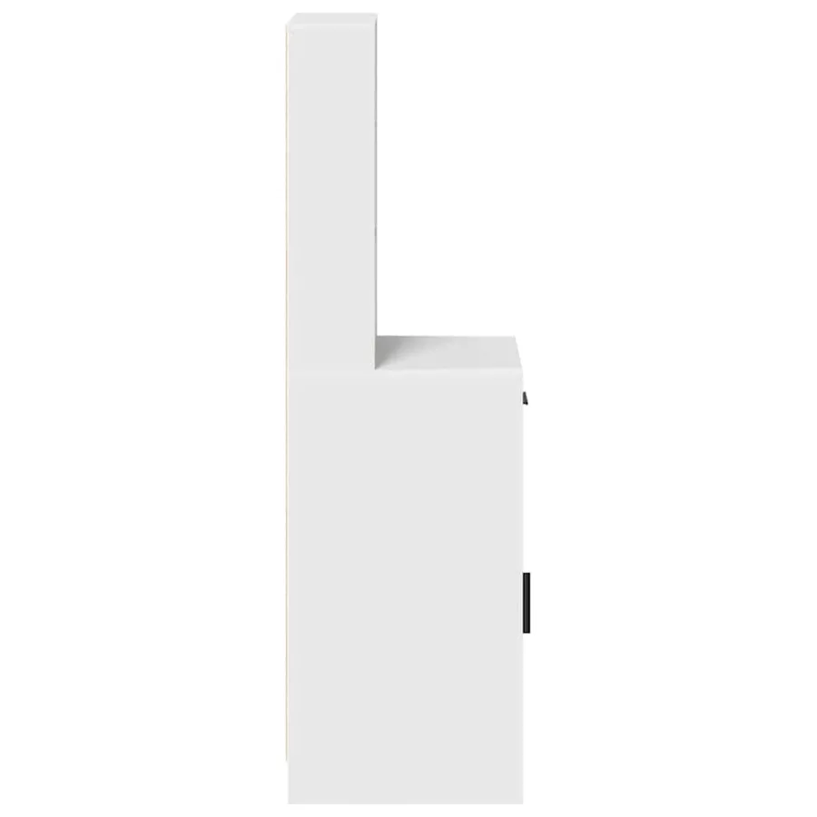 Haut Armoire Blanc 40 x 40,5 x 135 cm Bois d'ingénierie - 7