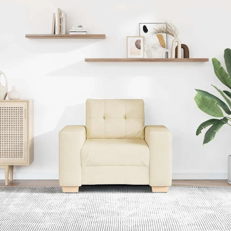 Canapé-fauteuil en lin 100x78x80 cm - 3