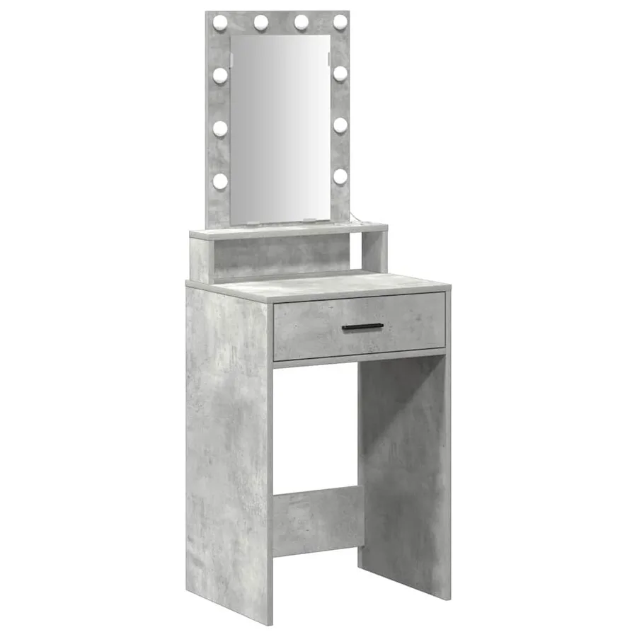 Table de Toilette Gris 50 x 41 x 140 cm Bois d'ingénierie - 2