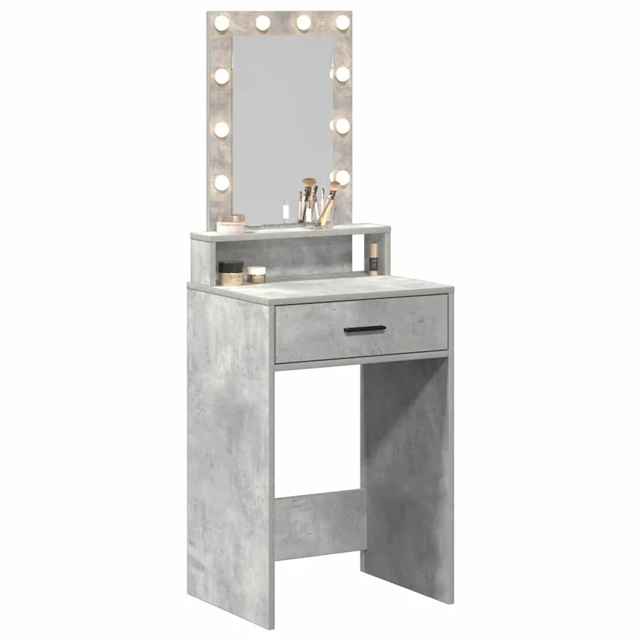 Table de Toilette Gris 50 x 41 x 140 cm Bois d'ingénierie - 3