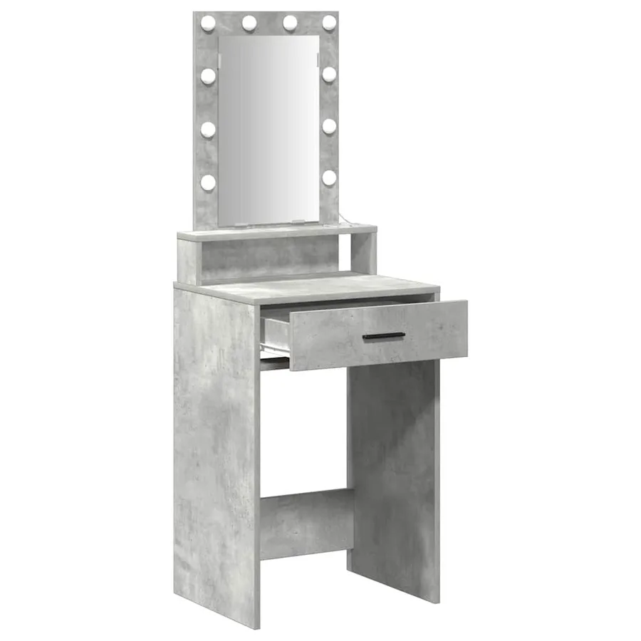 Table de Toilette Gris 50 x 41 x 140 cm Bois d'ingénierie - 4