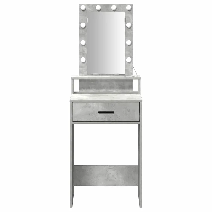 Table de Toilette Gris 50 x 41 x 140 cm Bois d'ingénierie - 5